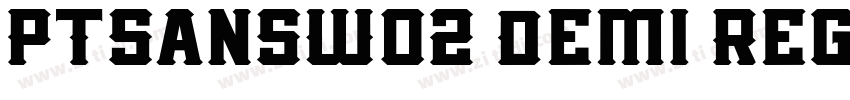 PTSansW02 Demi Regul字体转换